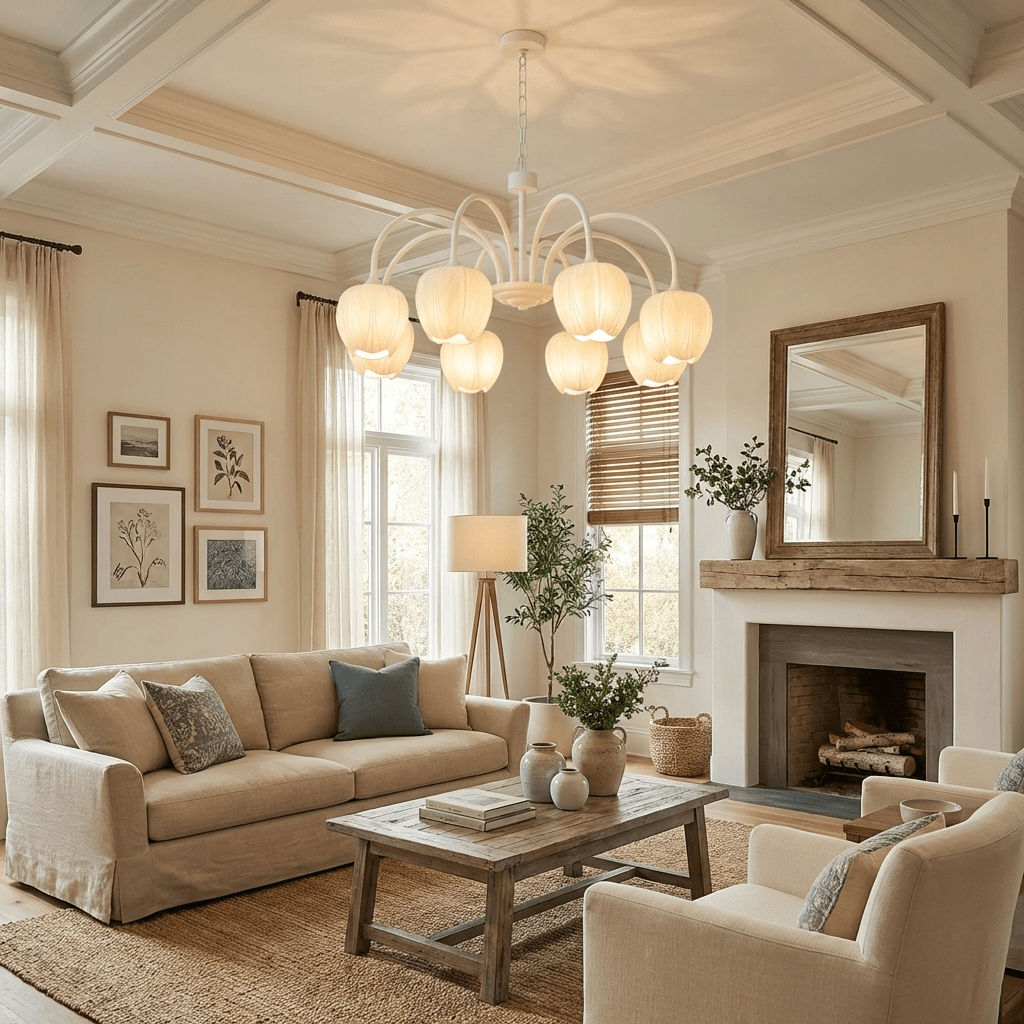 Tulip Matcha Chandelier