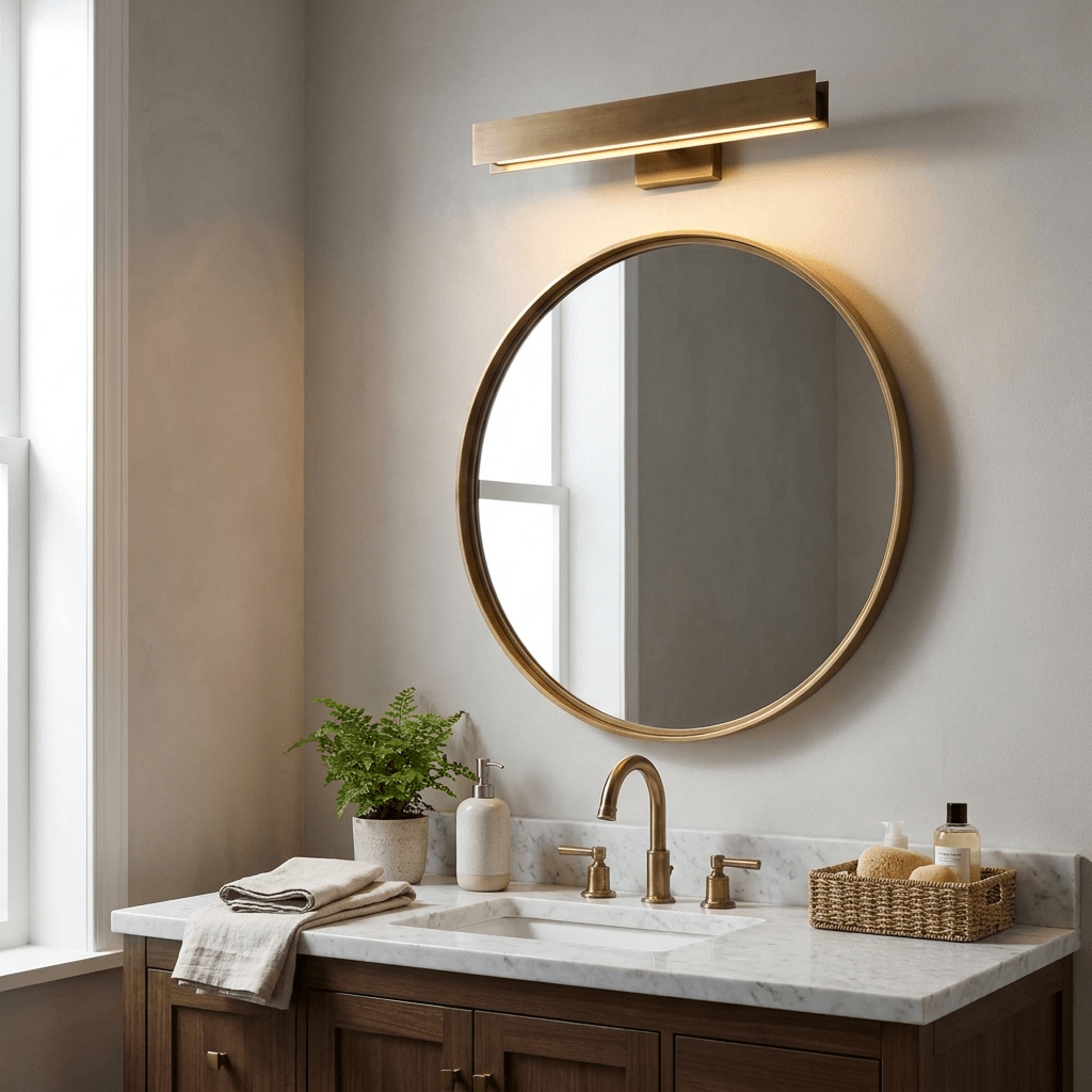 Aveline Vintage Brass LED Picture Light