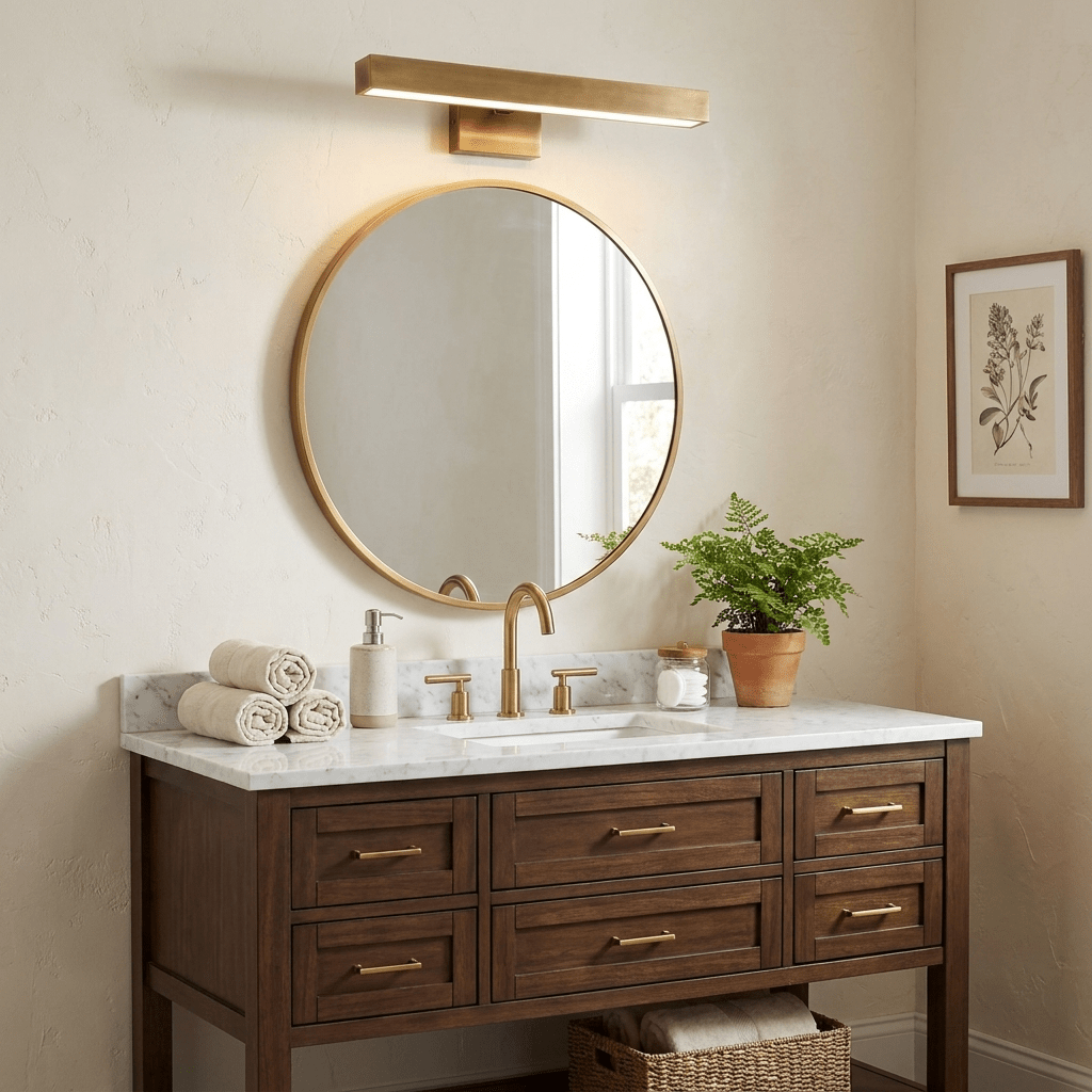 Avenor Vintage Brass LED Picture Light