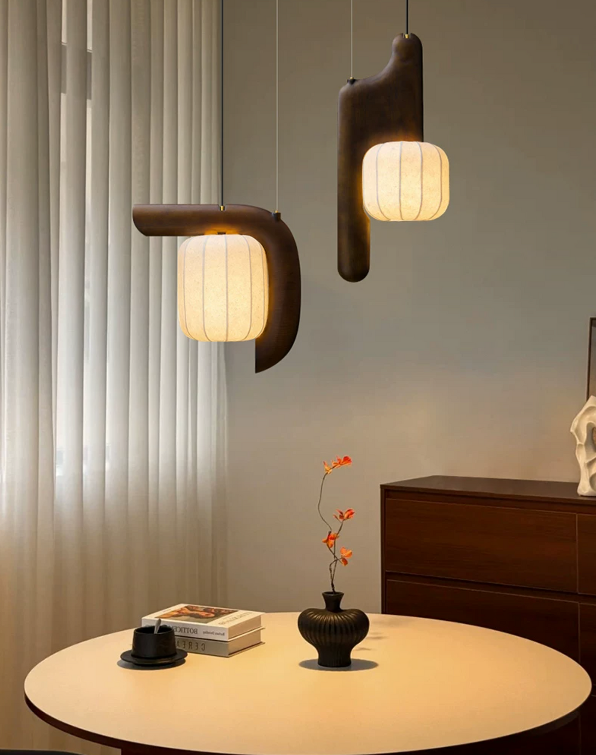 Bough Fluted Paper Pendant Lamp