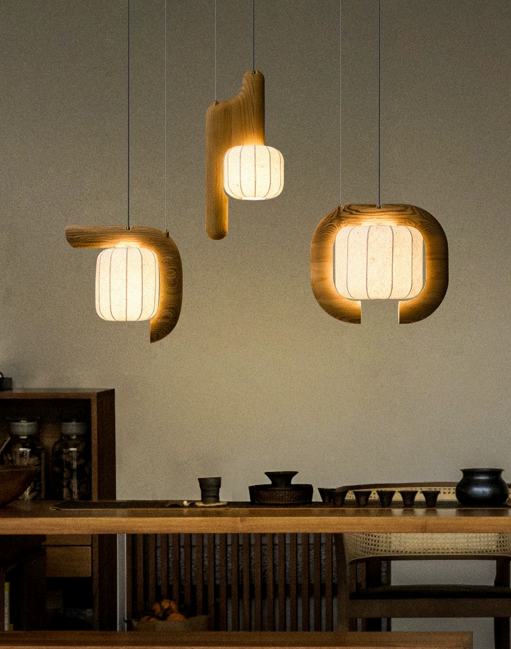 Bough Fluted Paper Pendant Lamp