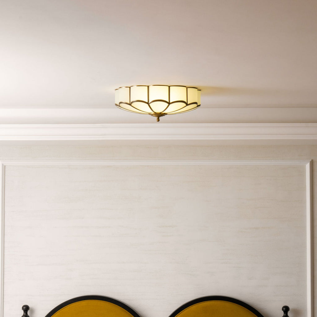 Flower Shape Glass Recessed Ceiling Light