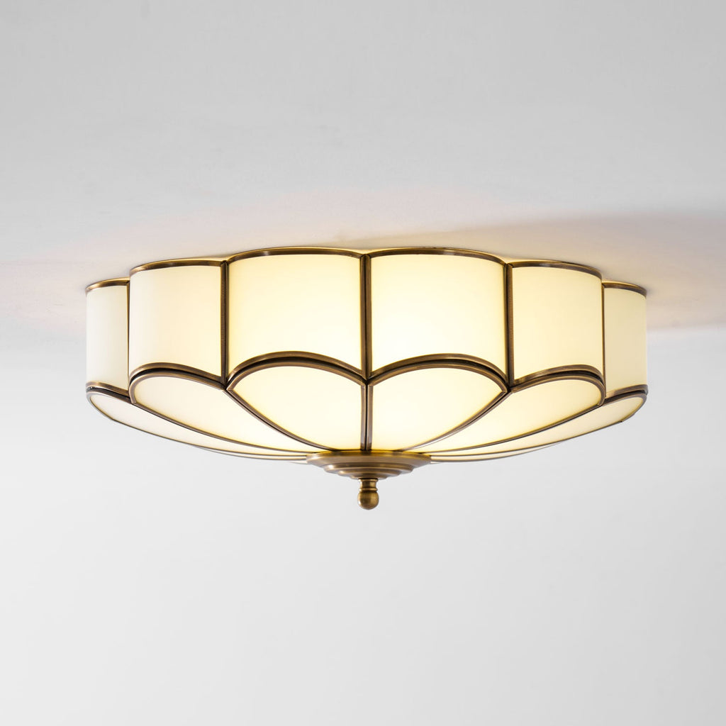 Flower Shape Glass Recessed Ceiling Light