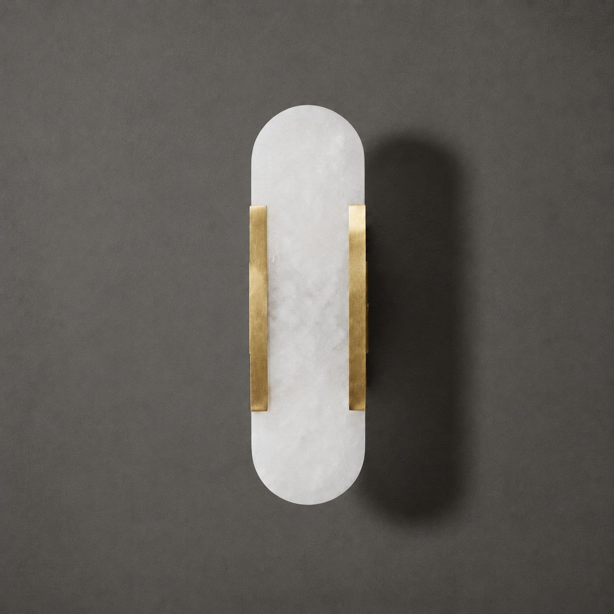 Oblong Alabaster Wall Sconce