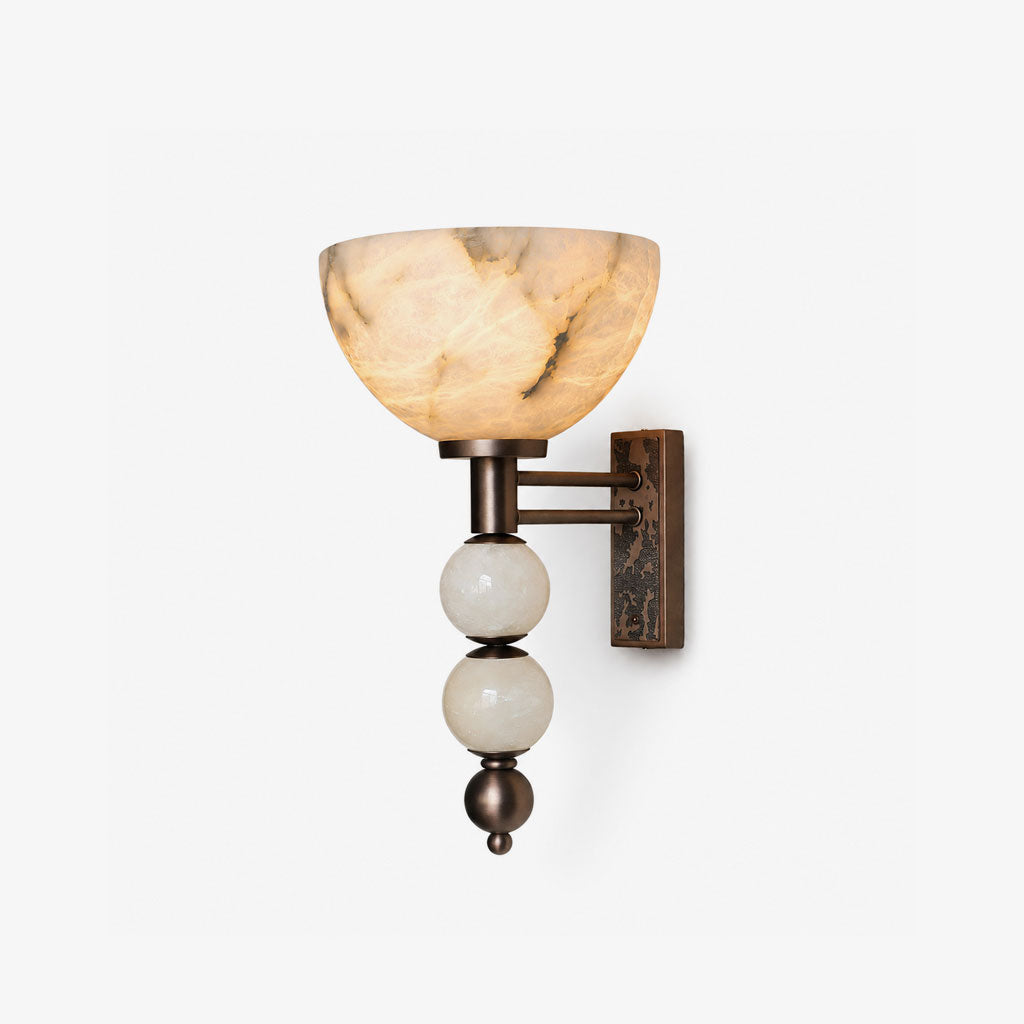 Halden Alabaster Bowl Wall Sconce