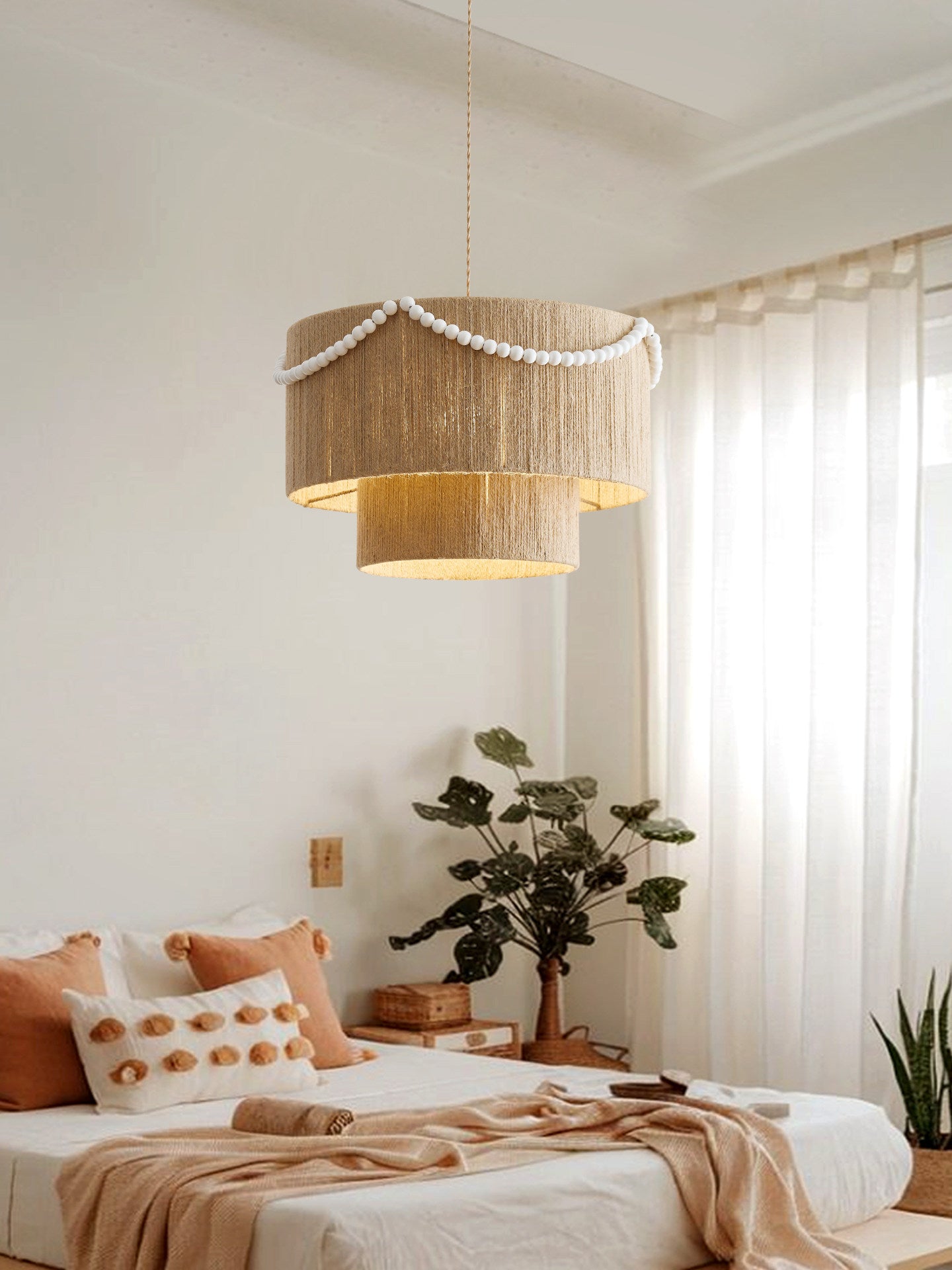 Juniper Tiered Rope Pendant Lamp