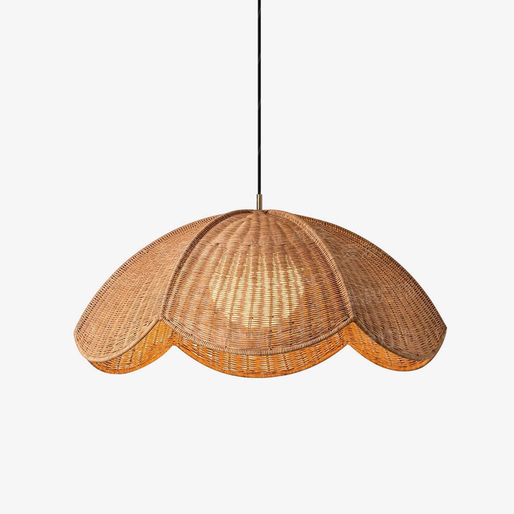 Lotus Woven Rattan Pendant Lamp