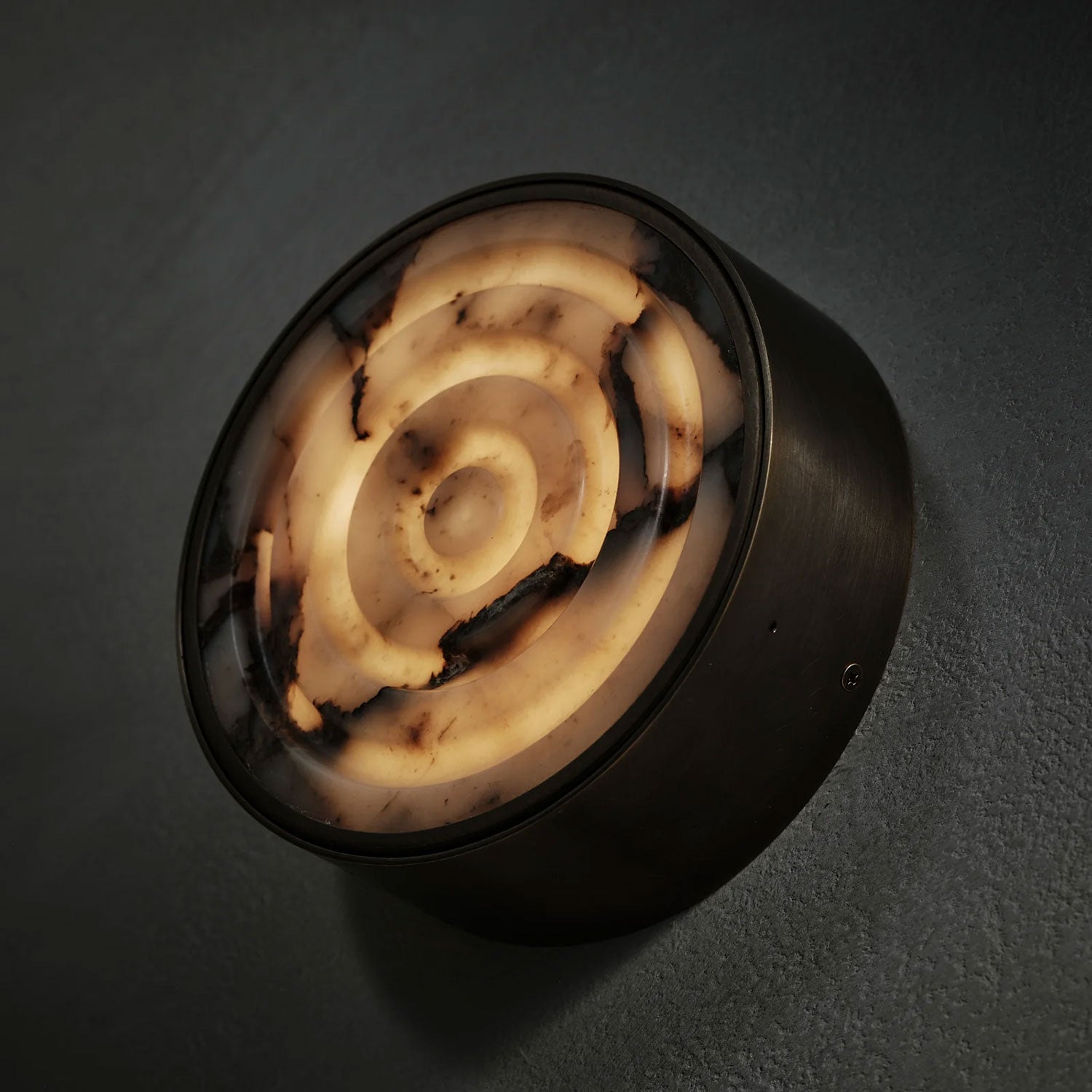 Orlina Stone Disc Wall Sconce