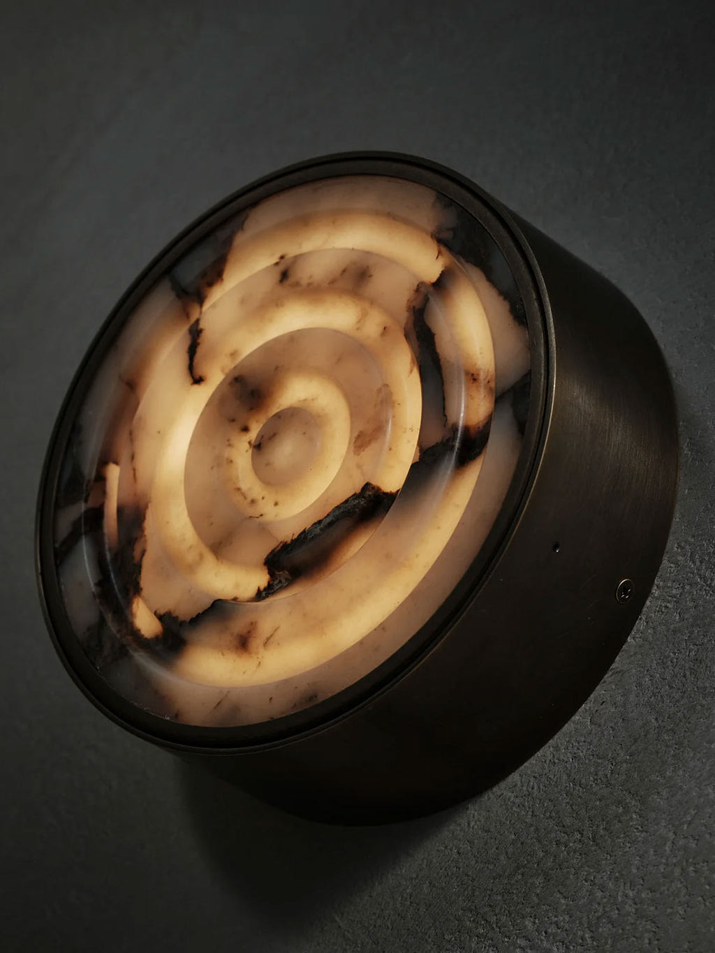 Orlina Stone Disc Wall Sconce