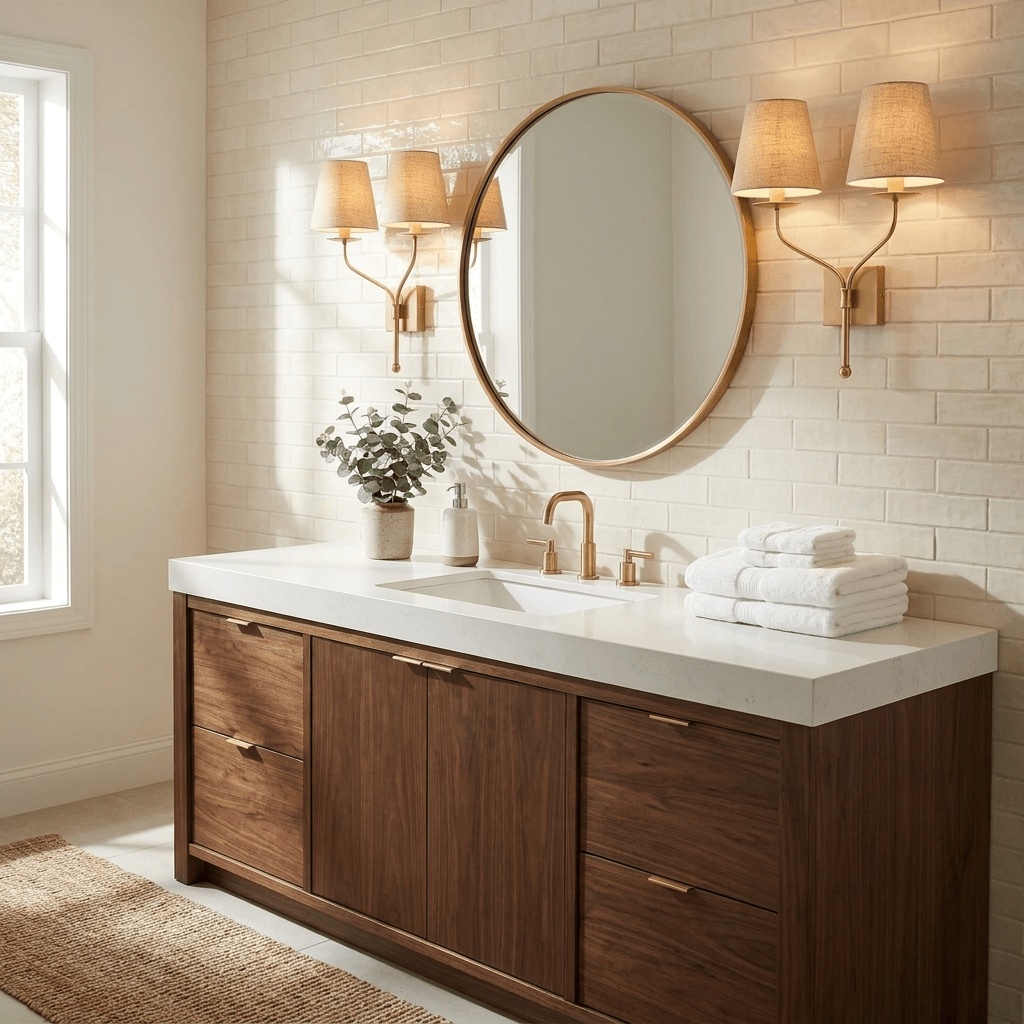 Lysenne Double Arm Fabric Wall Sconce