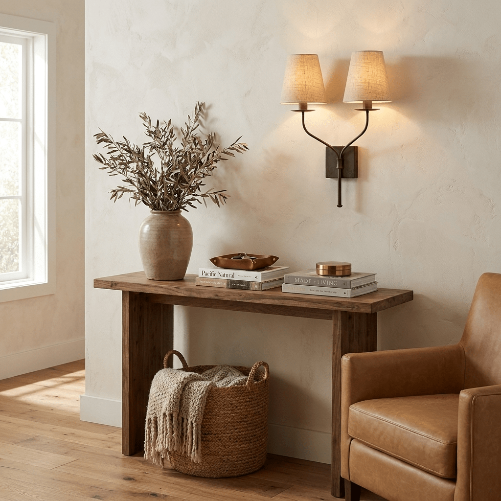 Lysenne Double Arm Fabric Wall Sconce