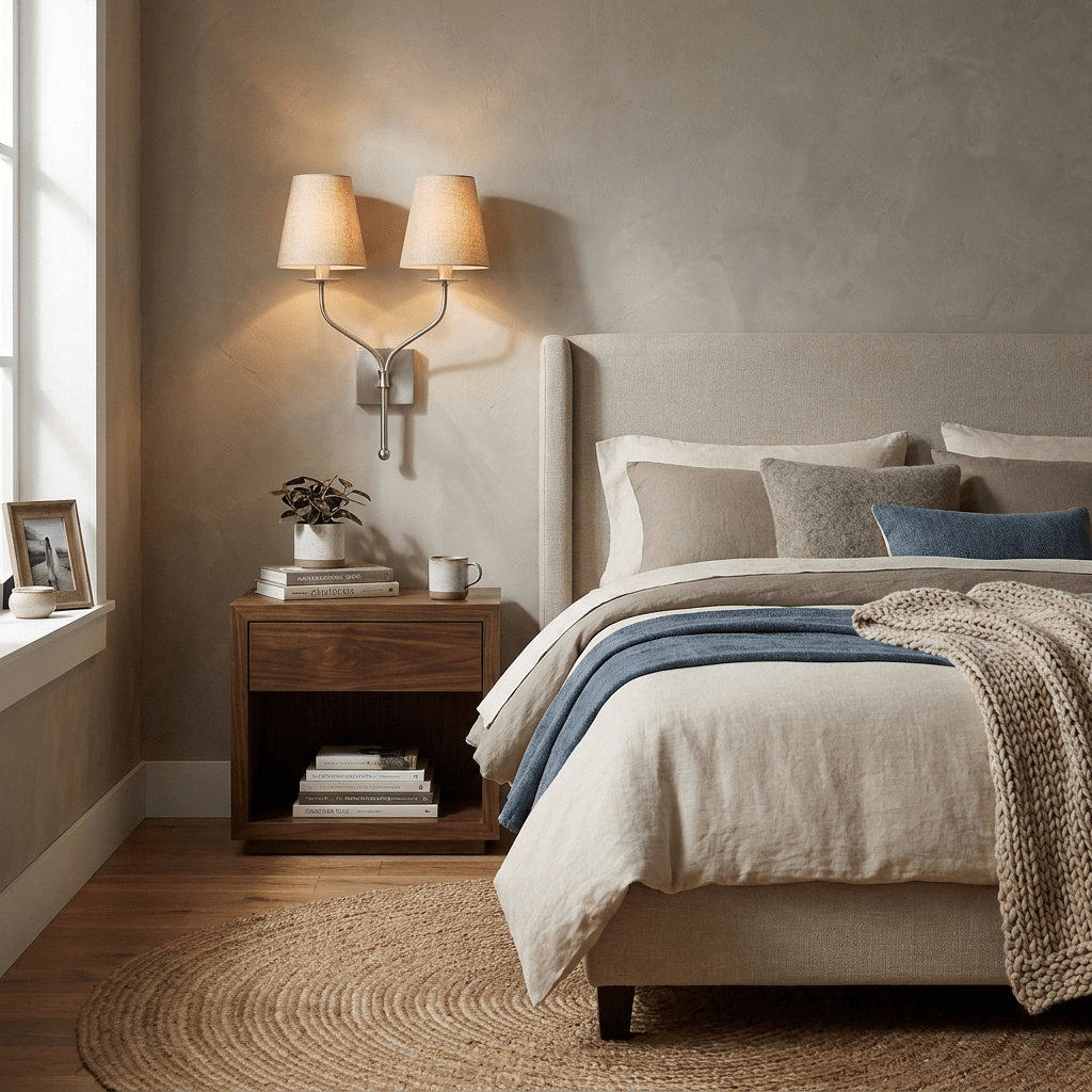 Lysenne Double Arm Fabric Wall Sconce