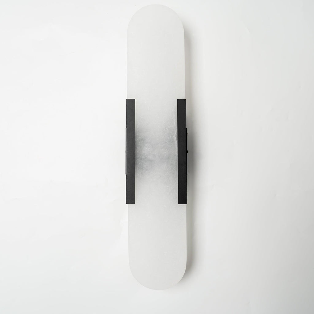Oblong Alabaster Wall Sconce