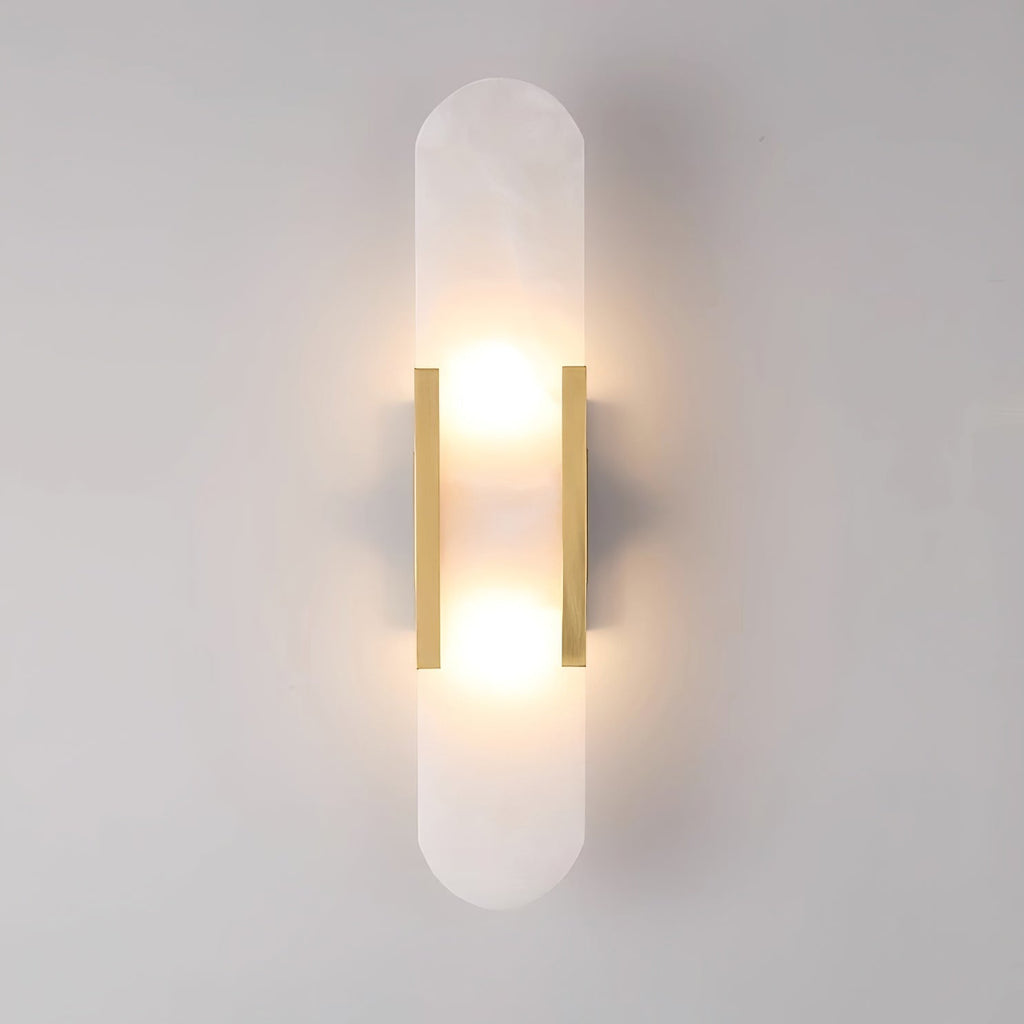 Oblong Alabaster Wall Sconce