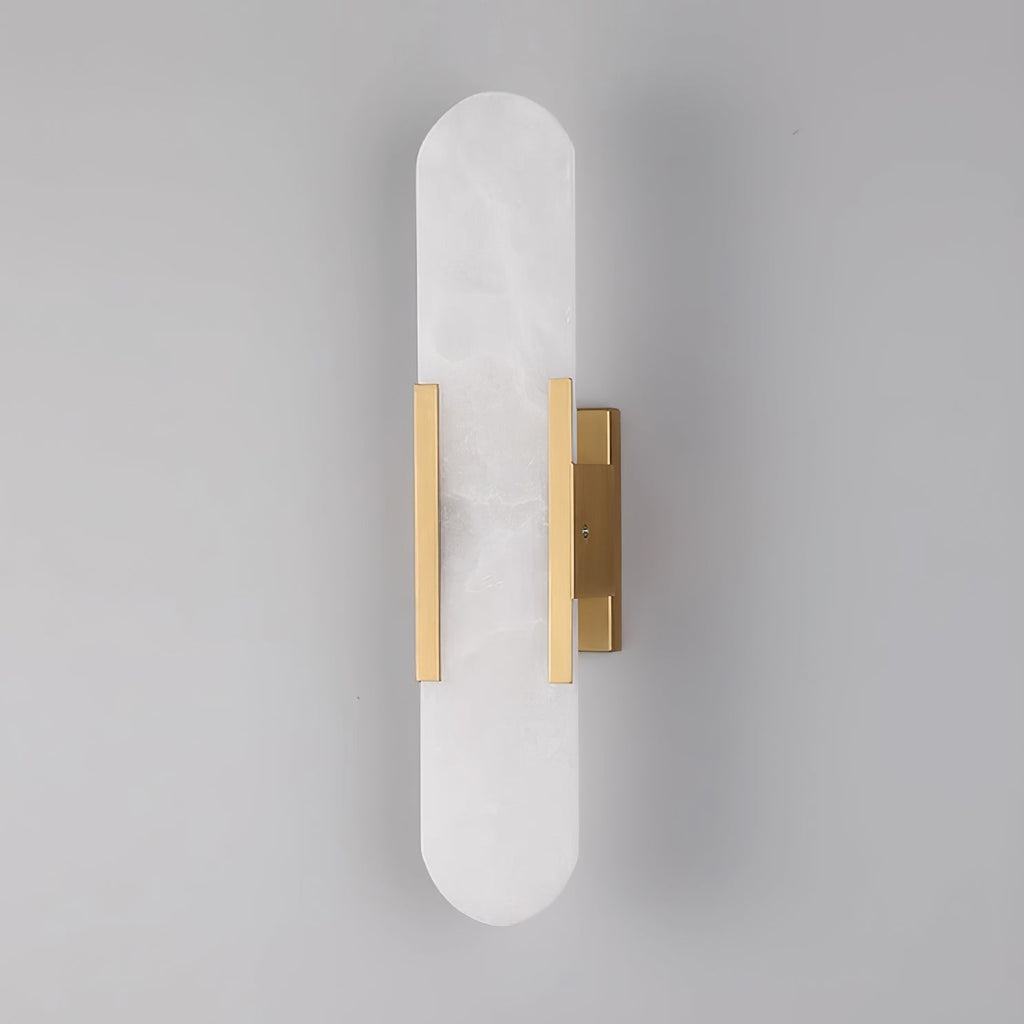 Oblong Alabaster Wall Sconce