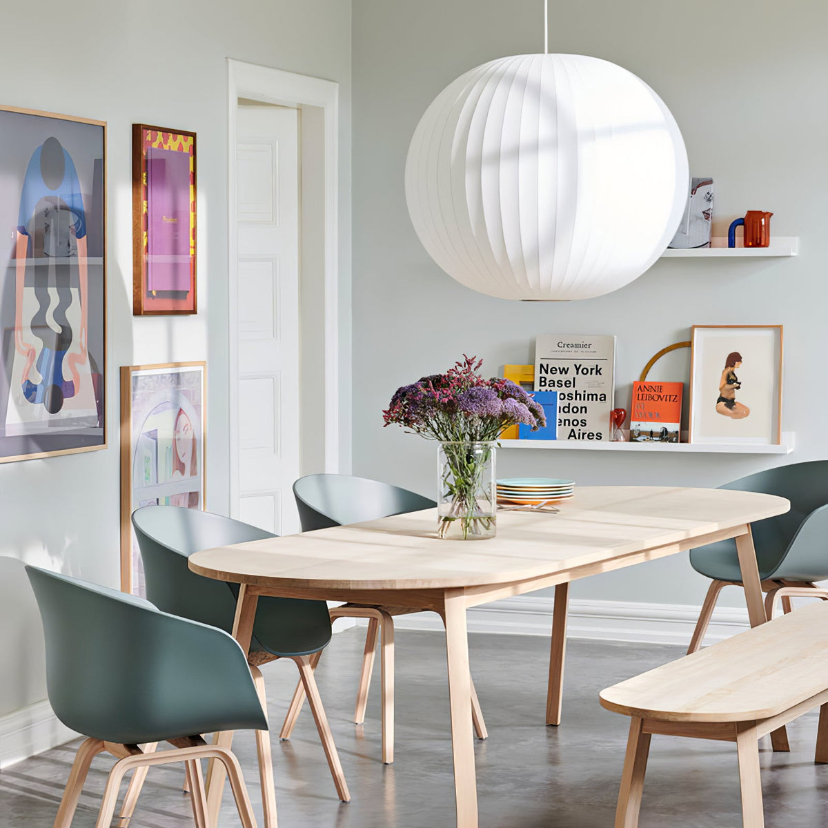 Crisscross Bubble Pendant Light