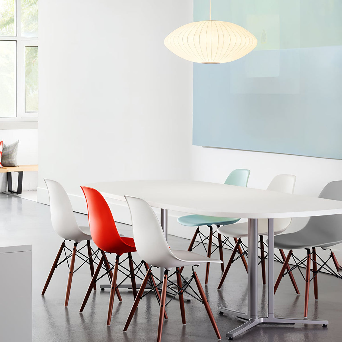 Crisscross Bubble Pendant Light