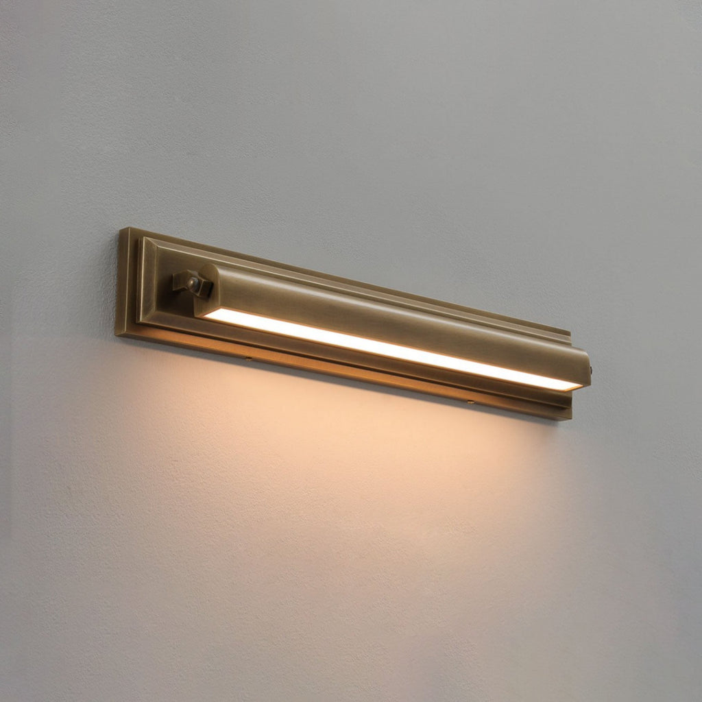 Orlena Vintage Brass Gallery Wall Light