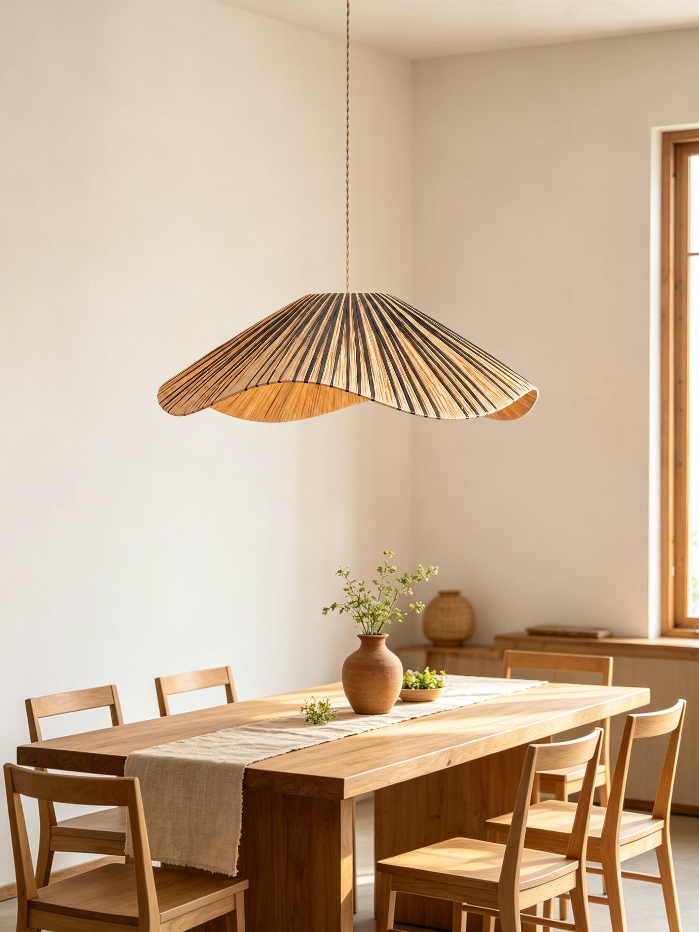 Ravelle Woven Raffia Pendant Light