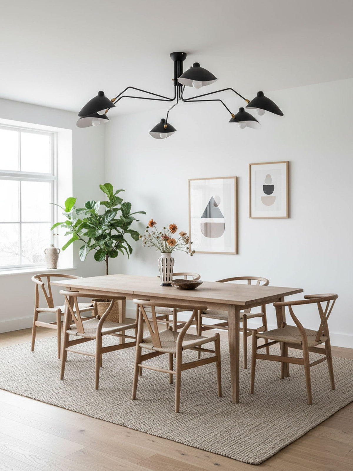 Multi-Arm Spider Ceiling Light A