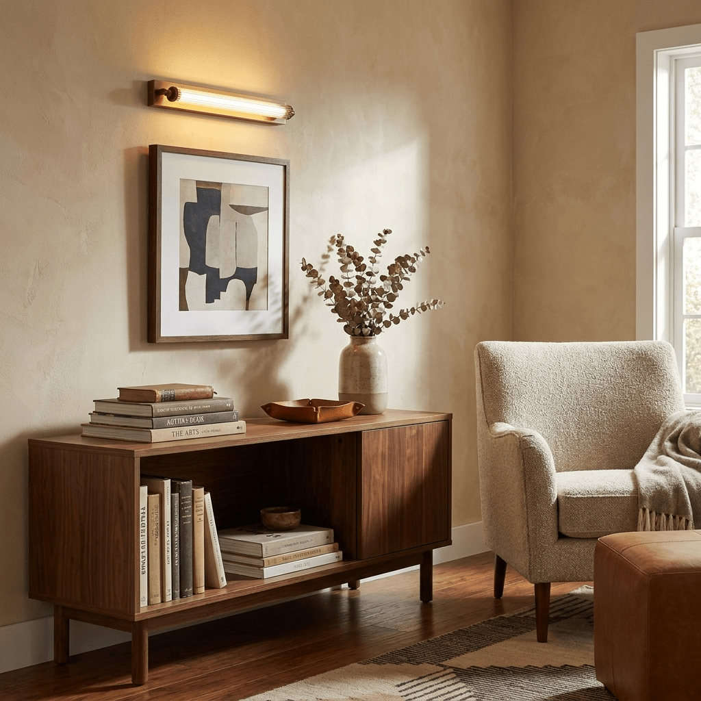 Solenne Tube Brass Wall Light