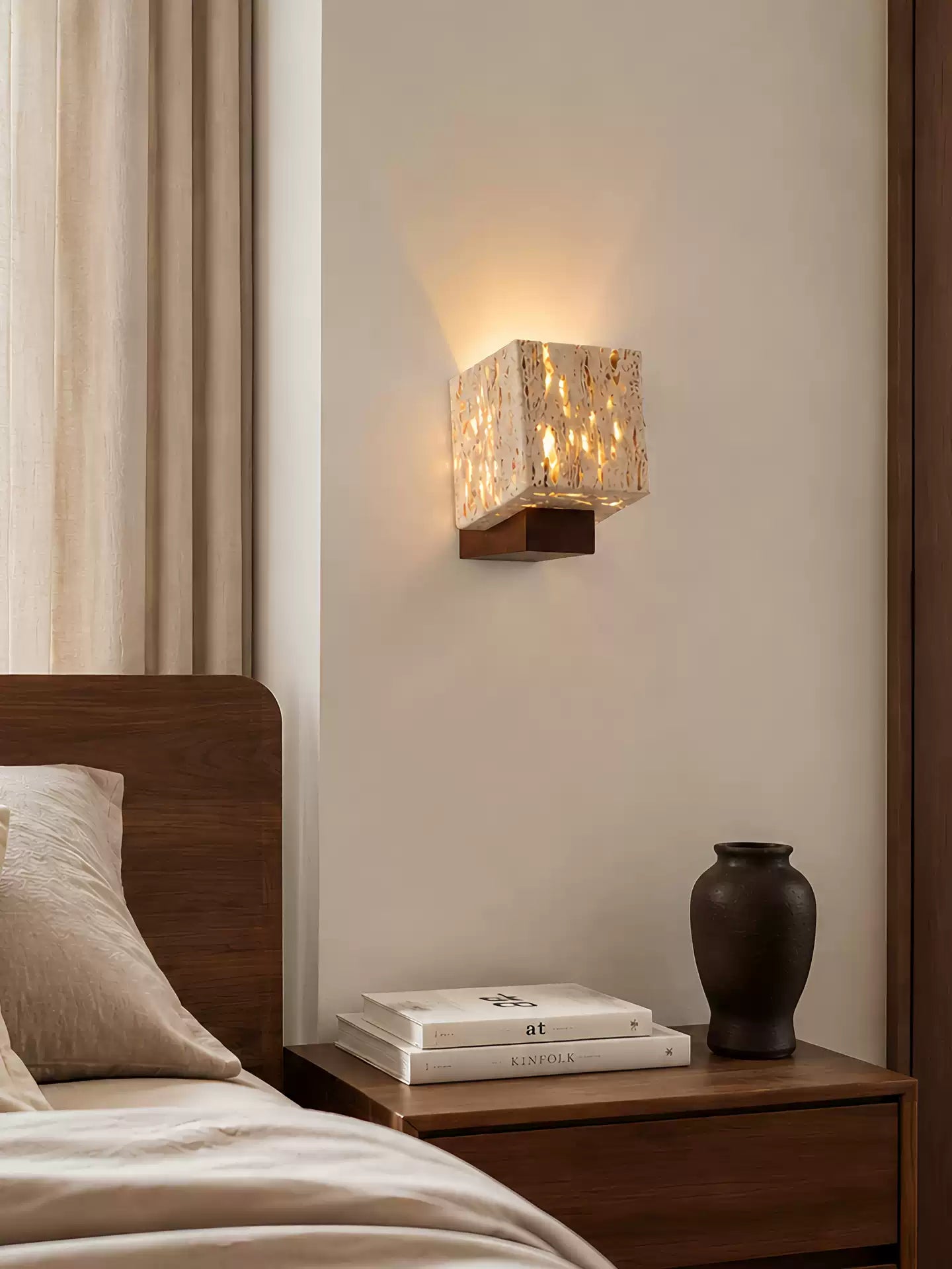 Cavora Travertine Glow Wall Sconce