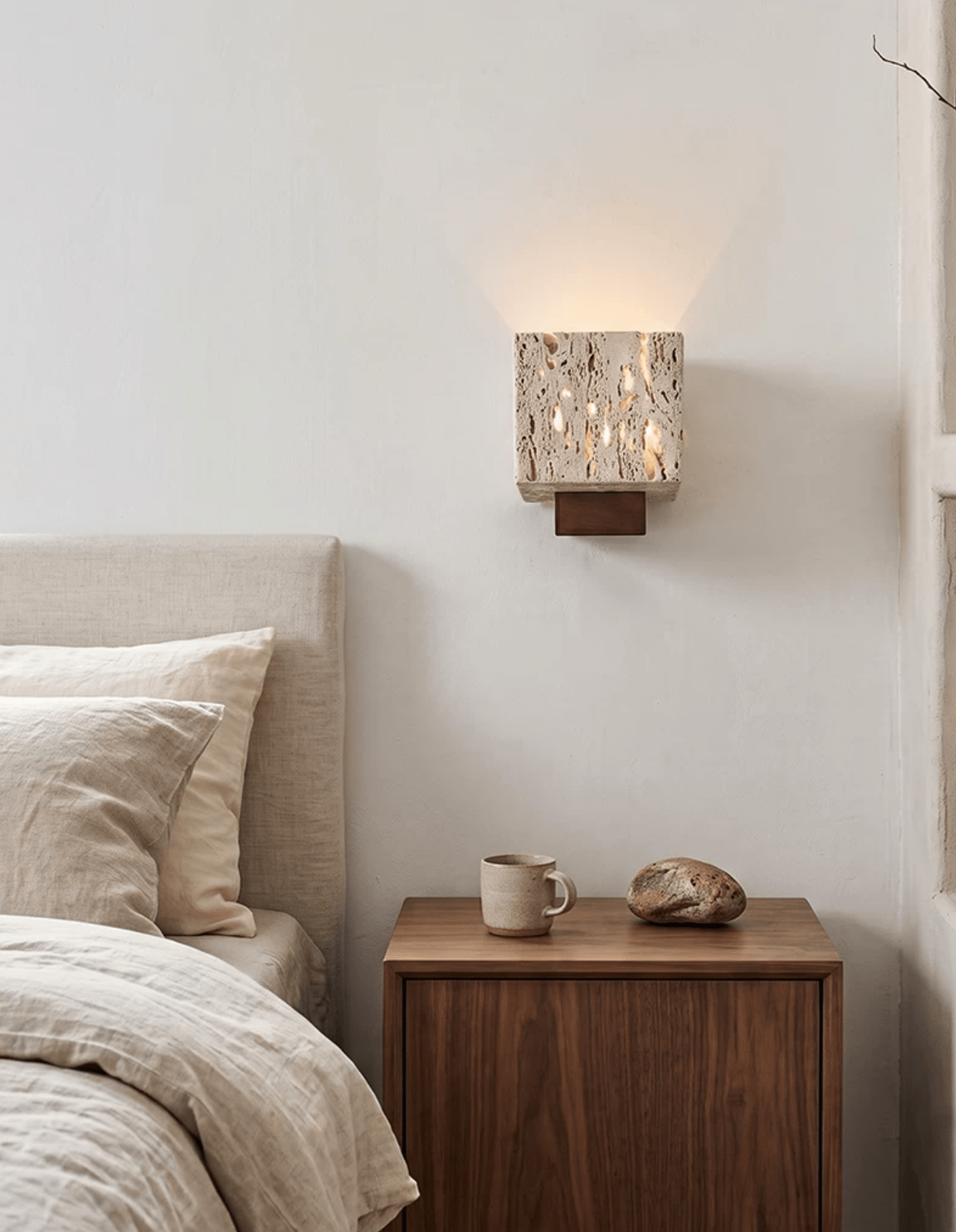 Cavora Travertine Glow Wall Sconce