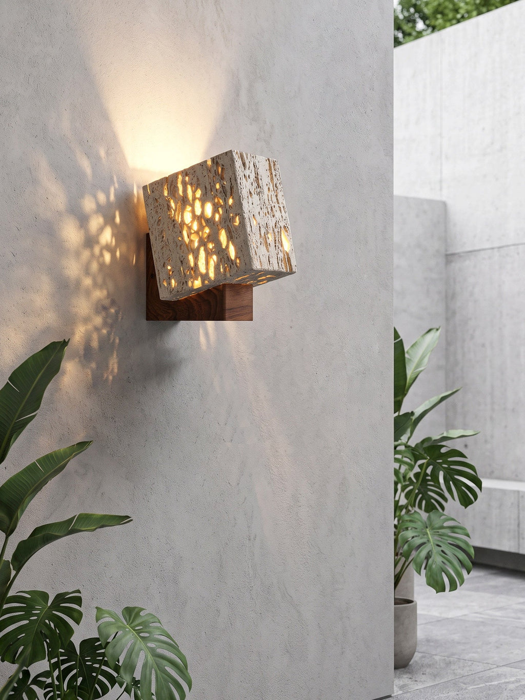 Cavora Travertine Glow Wall Sconce