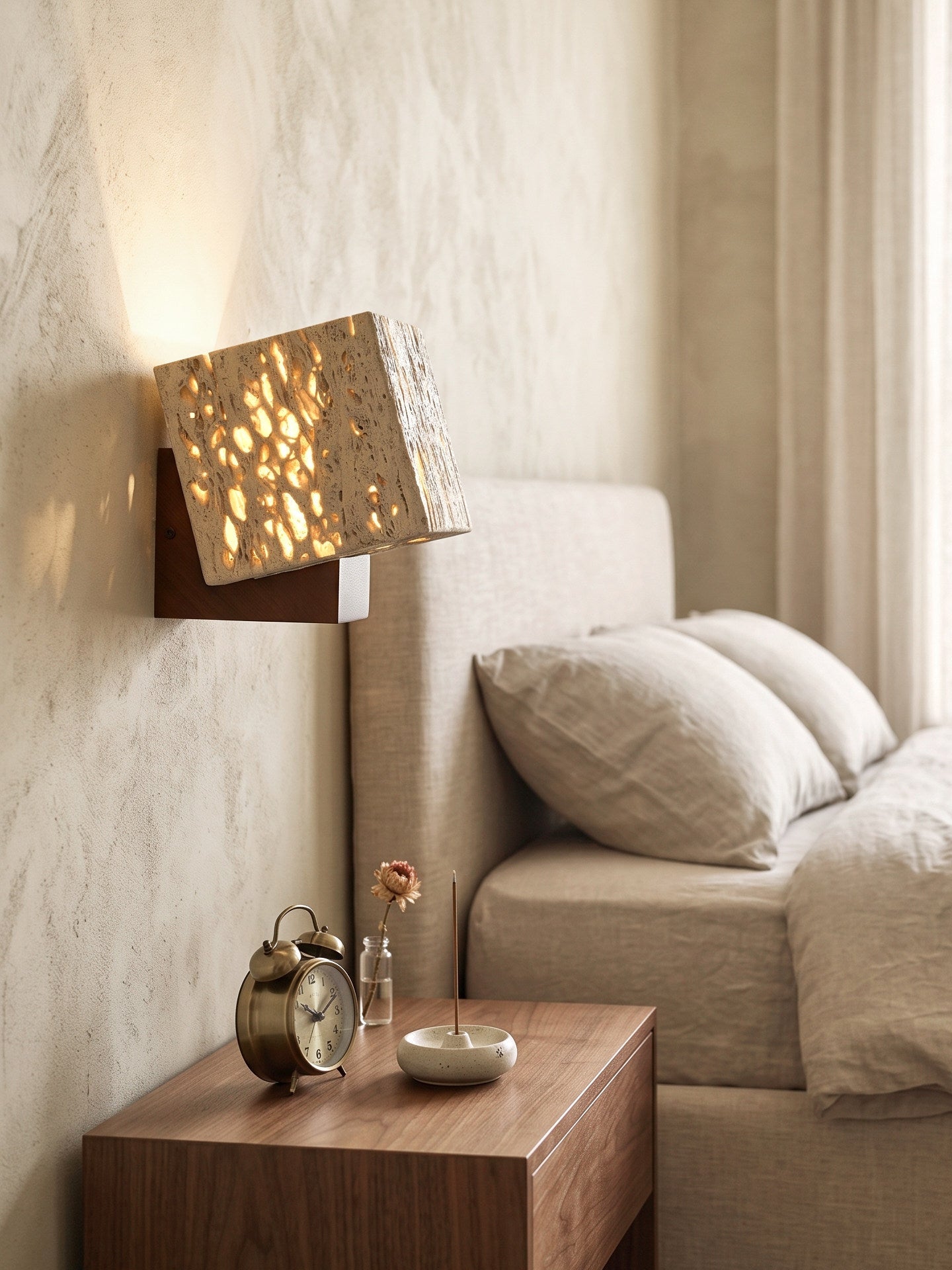 Cavora Travertine Glow Wall Sconce