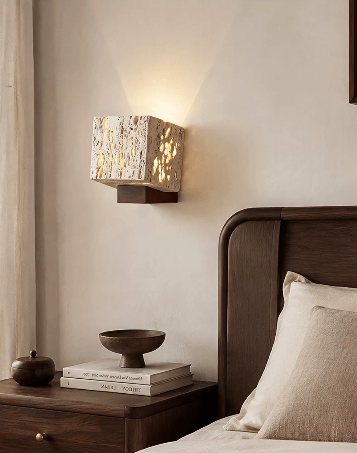 Cavora Travertine Glow Wall Sconce
