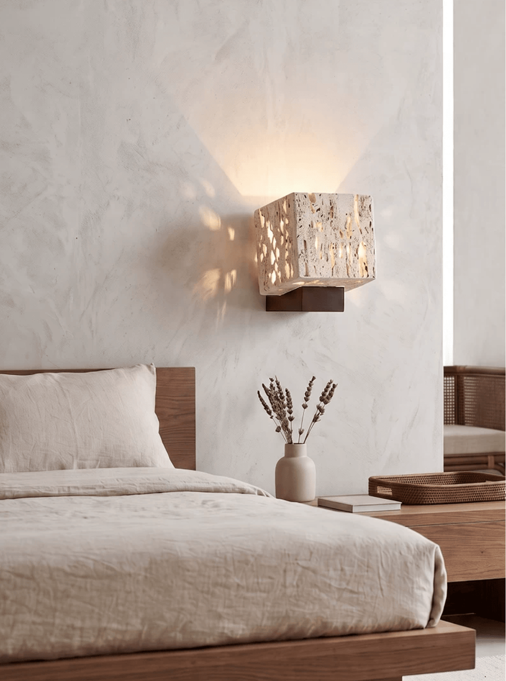 Cavora Travertine Glow Wall Sconce