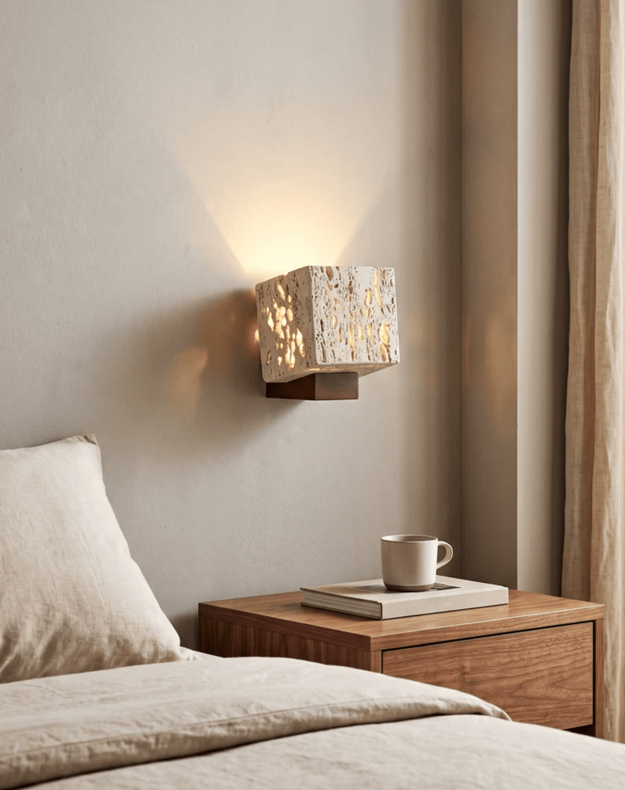 Cavora Travertine Glow Wall Sconce