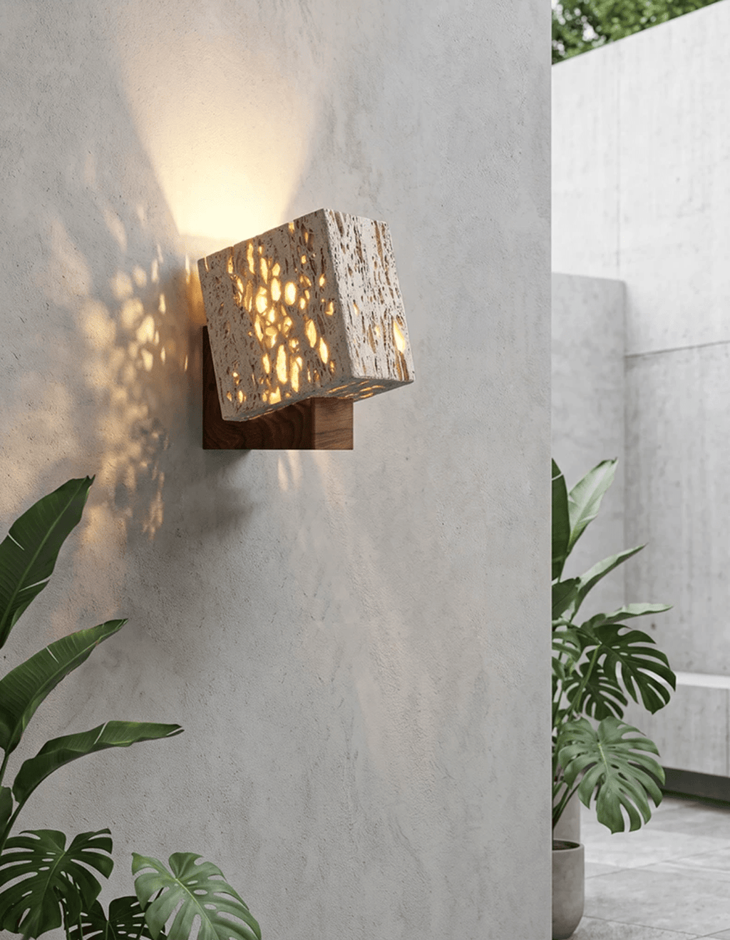 Cavora Travertine Glow Wall Sconce