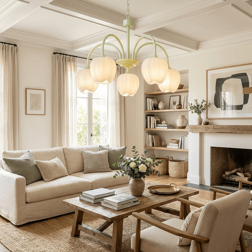 Tulip Matcha Chandelier