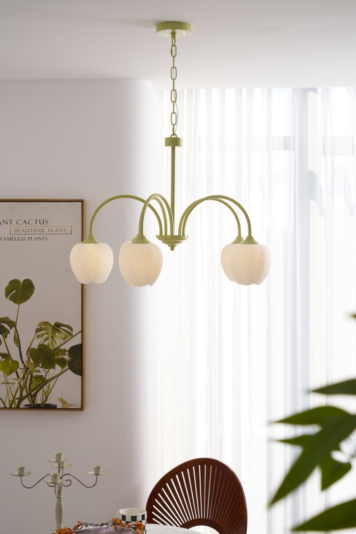 Tulip Matcha Chandelier