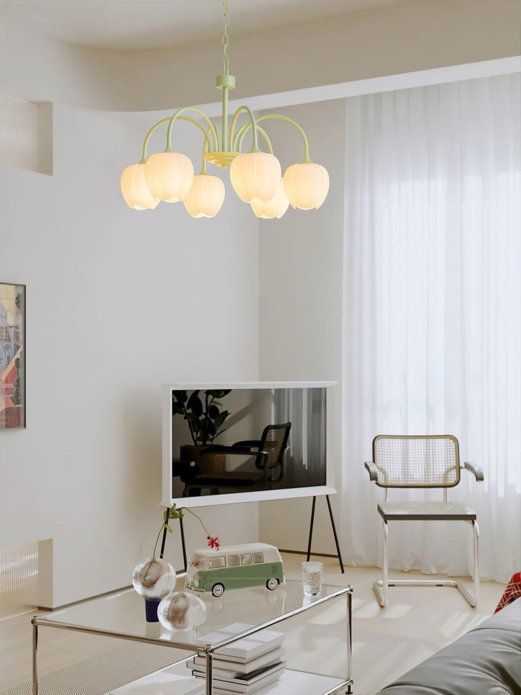 Tulip Matcha Chandelier