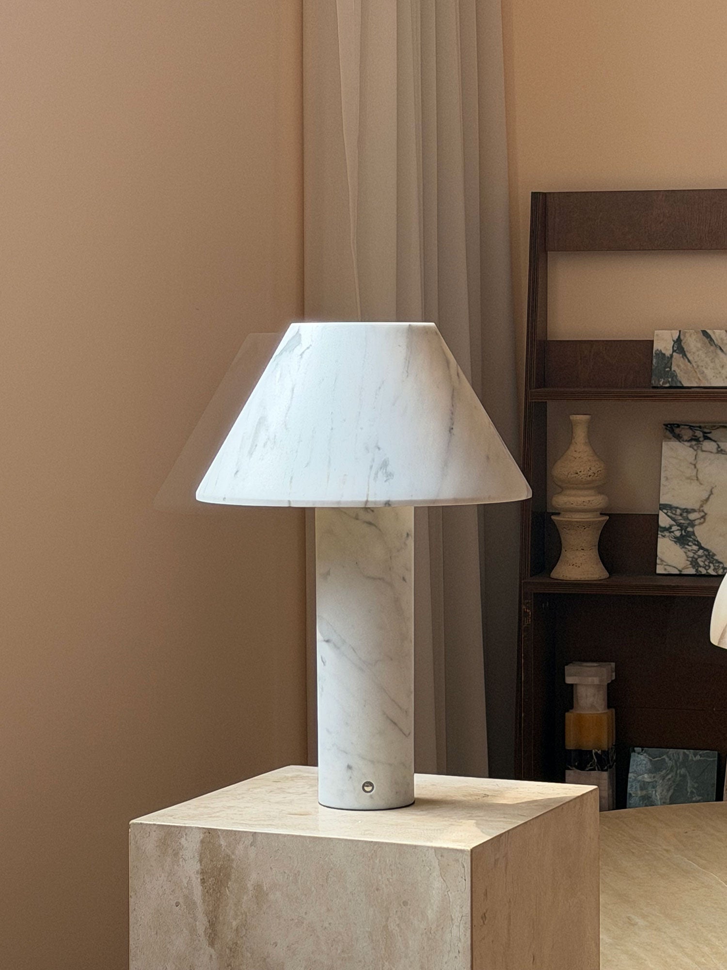 Verdelle Marble Rechargeable Table Lamp
