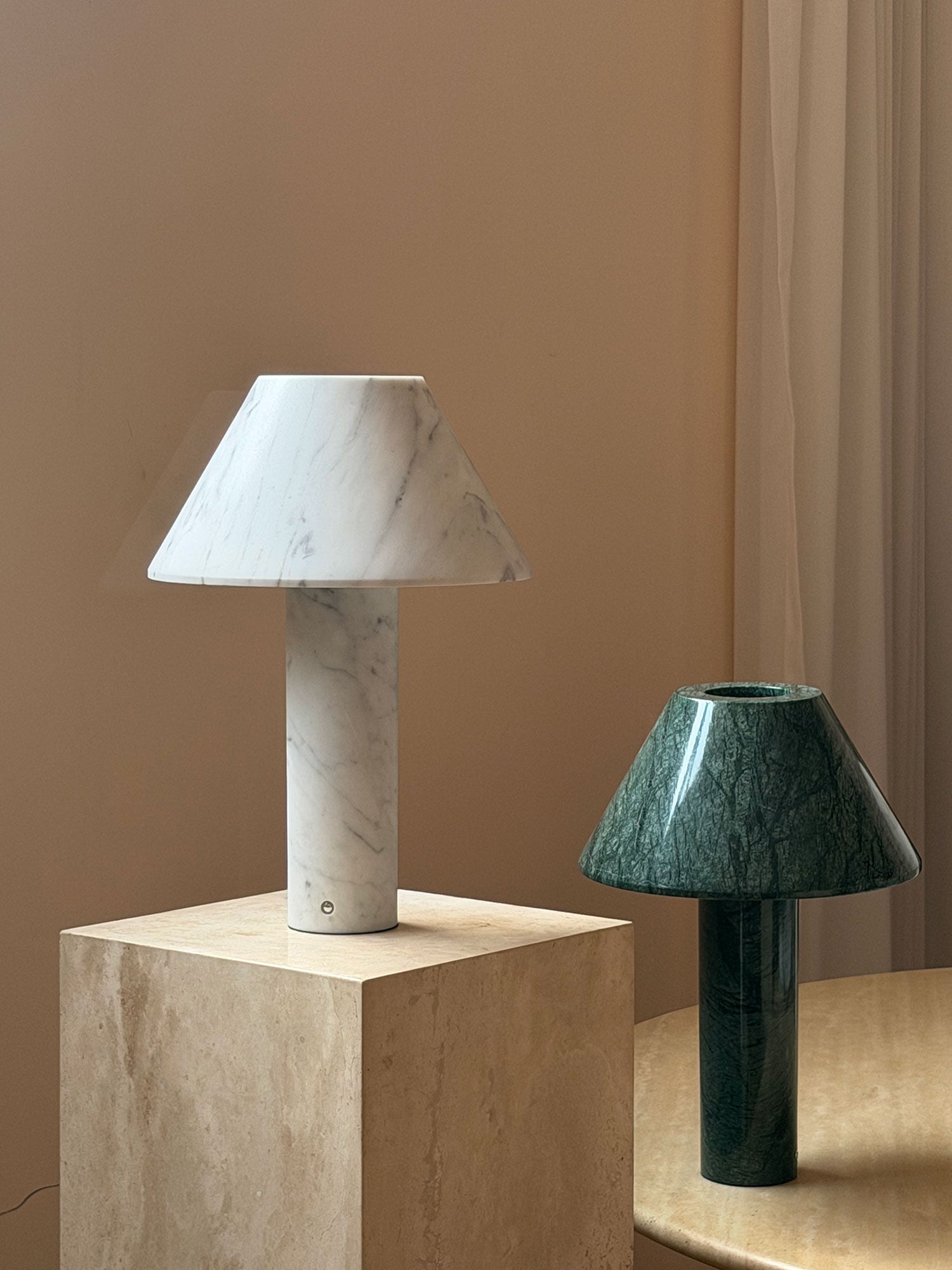 Verdelle Marble Rechargeable Table Lamp