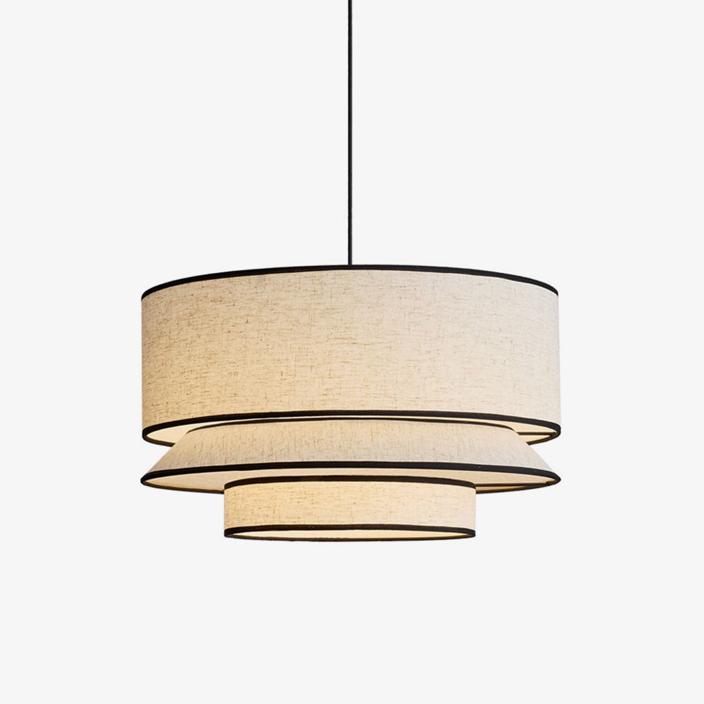 Willow Tiered Linen Pendant Lamp