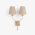 Lysenne Double Arm Fabric Wall Sconce